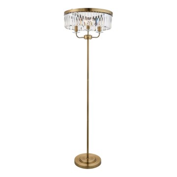 Endon 110644 - Gulvlampe CHESTERFIELD 3xE14/6W/230V messing