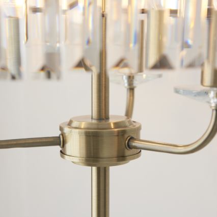 Endon 110644 - Gulvlampe CHESTERFIELD 3xE14/6W/230V messing