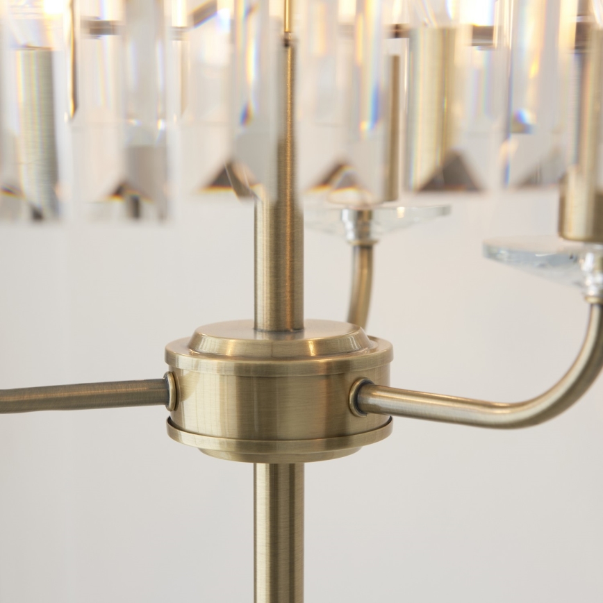 Endon 110644 - Gulvlampe CHESTERFIELD 3xE14/6W/230V messing
