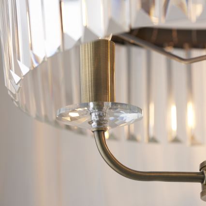 Endon 110644 - Gulvlampe CHESTERFIELD 3xE14/6W/230V messing