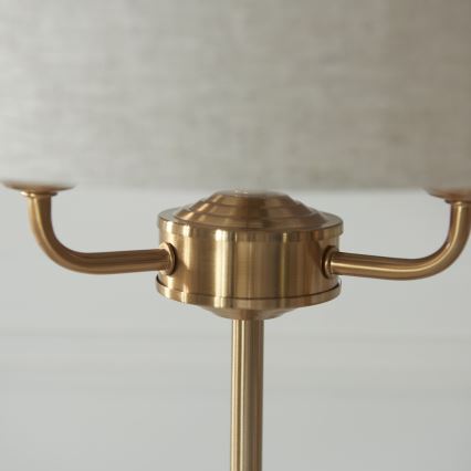 Endon 110721 - Bordlampe HIGHCLERE 3xE14/18W/230V beige/messing