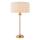 Endon 110728 - Bordlampe HIGHCLERE 1xE14/7W/230V beige/messing Ø 25 cm