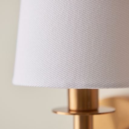 Endon 110738 - Væglampe 1xE14/6W/230V hvid/guld