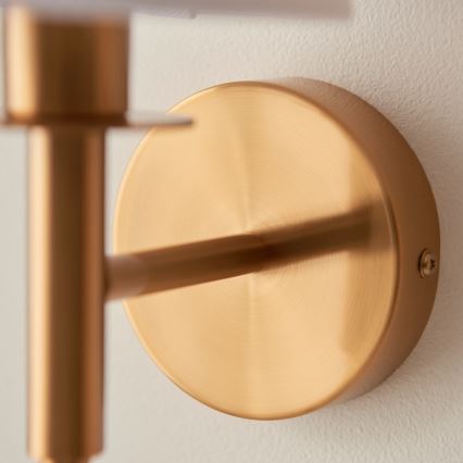 Endon 110738 - Væglampe 1xE14/6W/230V hvid/guld