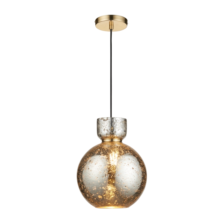 Endon 111336 - Pendel med kabel 1xE27/10W/230V guld/røget sort