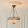 Endon 111870 - Kædeophængt Tiffany-lysekrone FARGO 3xE27/10W/230V Ø 41,5 cm