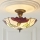 Endon 111896 - Fladmonteret Tiffany-loftlampe BOTANICA 3xE27/10W/230V Ø 45 cm