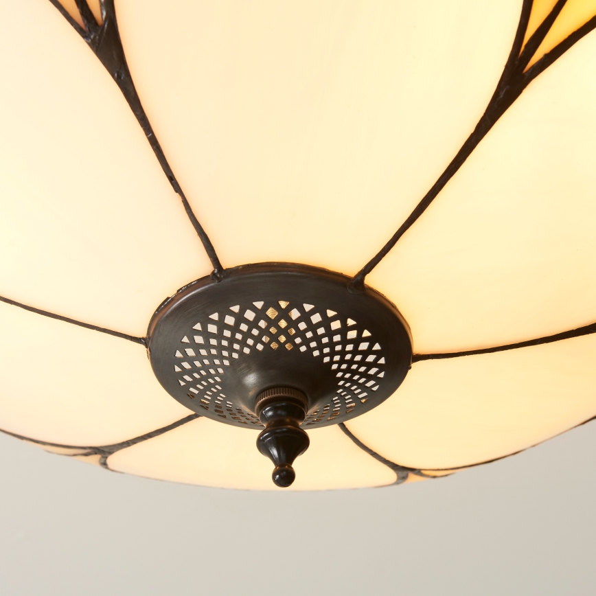Endon 111907 - Overflademonteret Tiffany-lysekrone INGRAM 3xE27/10W/230V Ø 45 cm