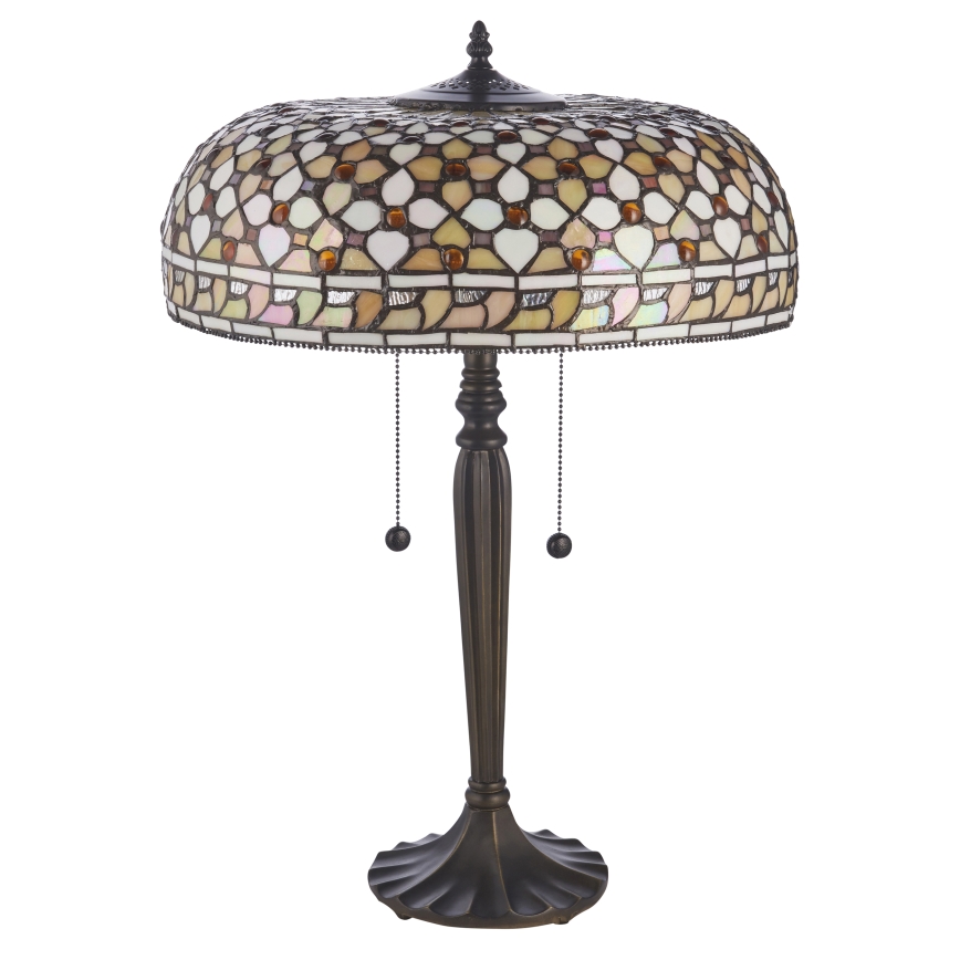 Endon 112178 - Bordlampe Tiffany MILLE FEUX 2xE14/40W/230V Ø 45 cm