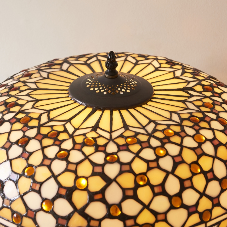 Endon 112178 - Bordlampe Tiffany MILLE FEUX 2xE14/40W/230V Ø 45 cm