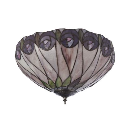 Endon 112188 - Tiffany loftlampe HUTCHINSON 2xE27/60W/230V Ø 40 cm