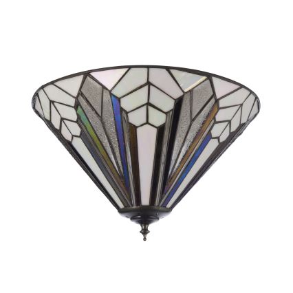 Endon 112191 - Loftlampe Tiffany ASTORIA 2xE27/60W/230V Ø 40 cm