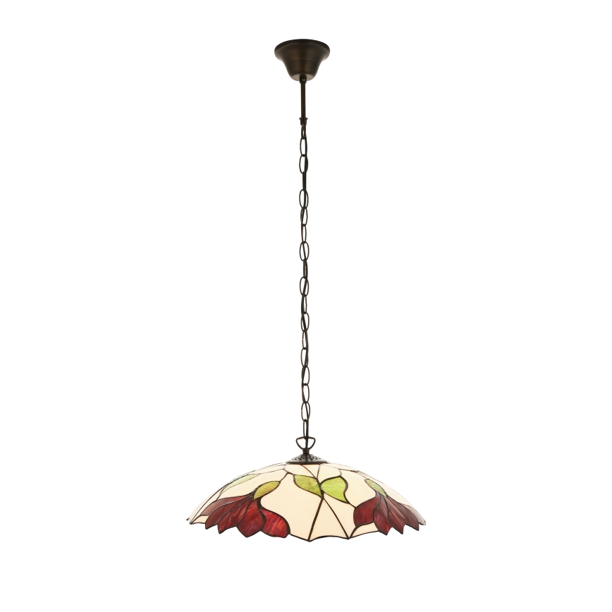 Endon 112246 - Lysekrone på kæde Tiffany BOTANICA 1xE27/60W/230V Ø 45 cm