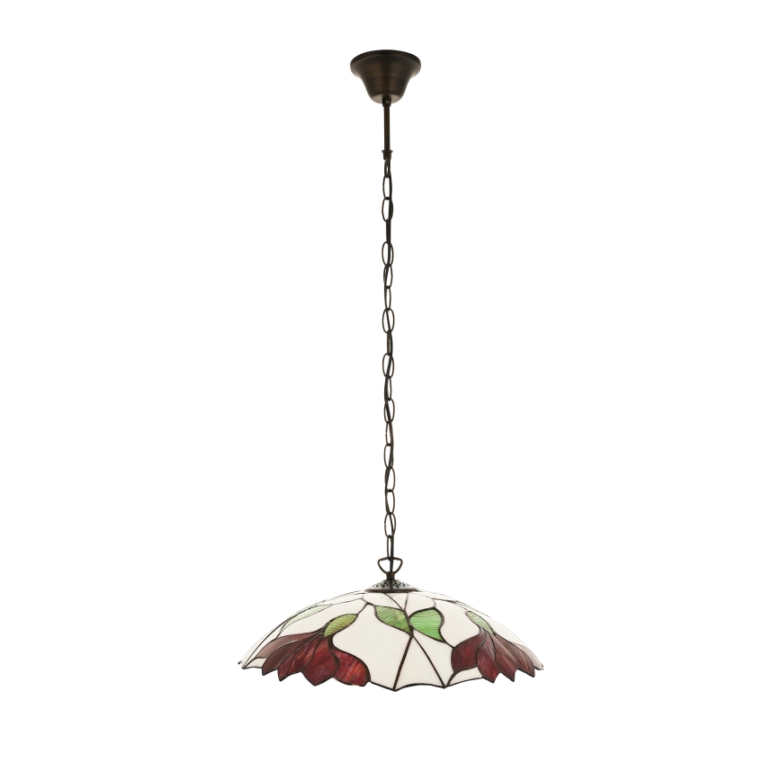 Endon 112246 - Lysekrone på kæde Tiffany BOTANICA 1xE27/60W/230V Ø 45 cm