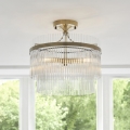 Endon 112575 - Loftlampe MARIETTA 3xE14/7W/230V messing/transparent