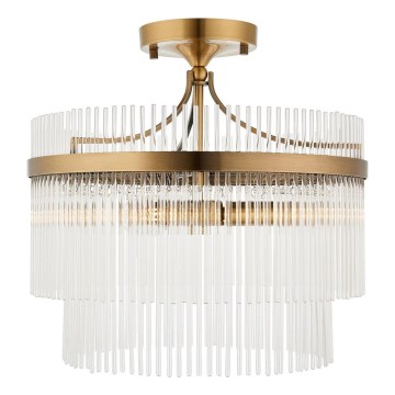 Endon 112575 - Loftlampe MARIETTA 3xE14/7W/230V messing/transparent