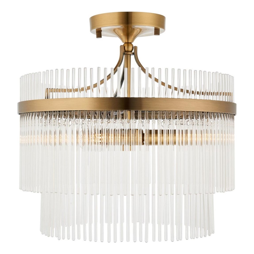 Endon 112575 - Loftlampe MARIETTA 3xE14/7W/230V messing/transparent