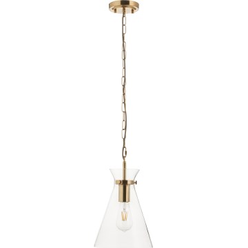 Endon 112859 - Kædeophængt lysekrone HARLOW 1xE27/10W/230V messing