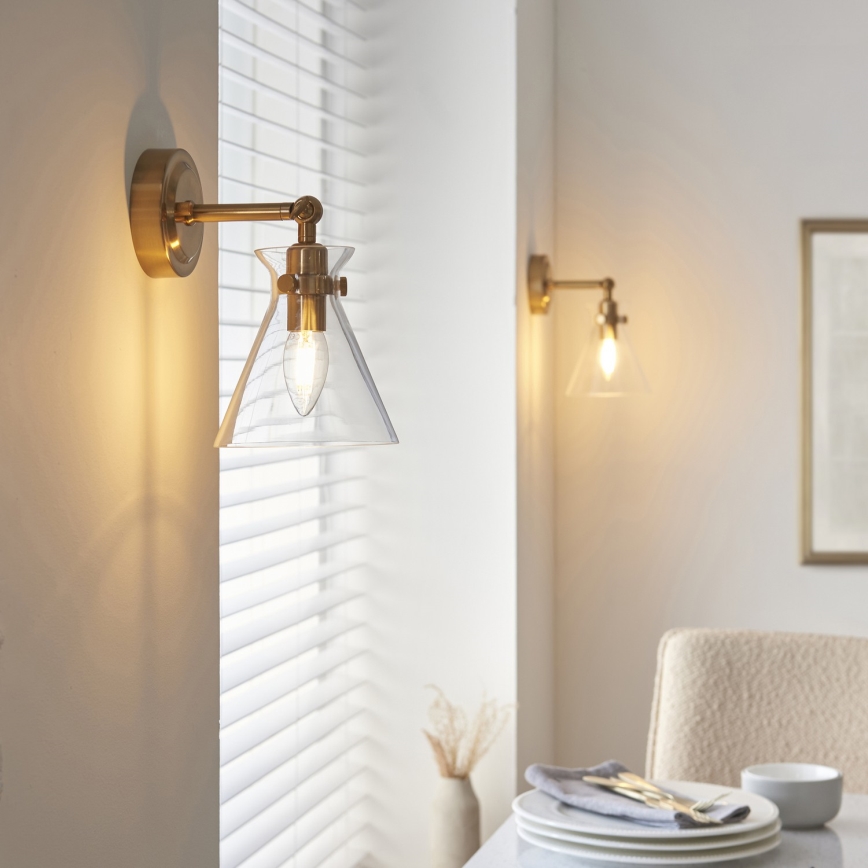 Endon 112861 - Vægspot HARLOW 1xE14/7W/230V guld