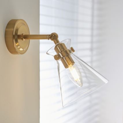 Endon 112861 - Vægspot HARLOW 1xE14/7W/230V guld