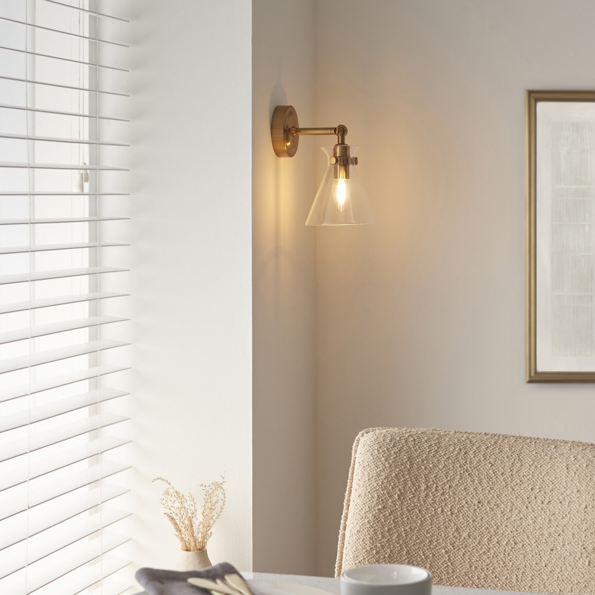 Endon 112861 - Vægspot HARLOW 1xE14/7W/230V guld