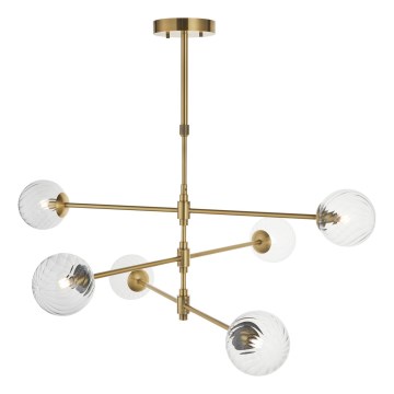 Endon 114039 - Loftlampe på stang 6xG9/3,2W/230V, guldfarvet
