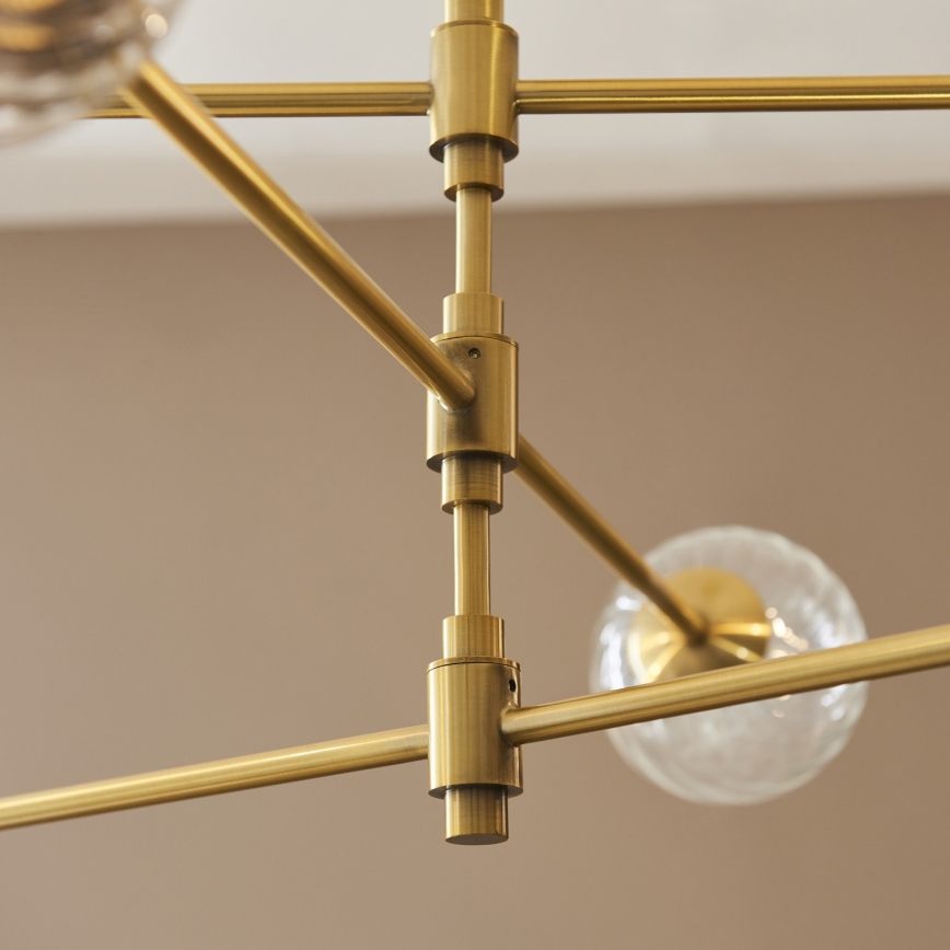 Endon 114039 - Loftlampe på stang 6xG9/3,2W/230V, guldfarvet