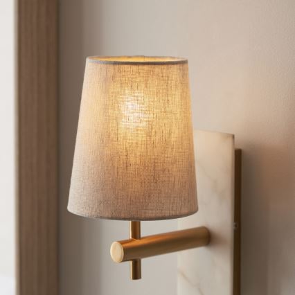 Endon 114200 - Væglampe 1xE14/7W/230V beige/guld