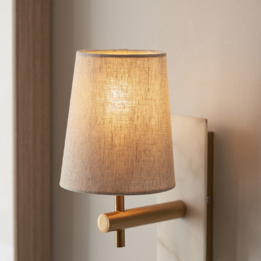 Endon 114200 - Væglampe 1xE14/7W/230V beige/guld
