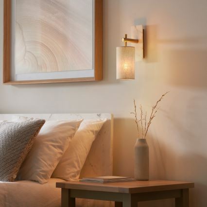 Endon 114201 - Væglampe 1xE14/7W/230V beige/guld