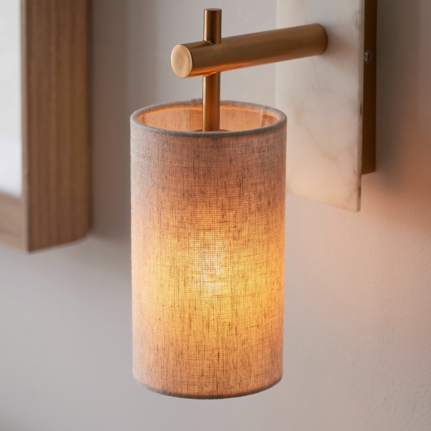 Endon 114201 - Væglampe 1xE14/7W/230V beige/guld