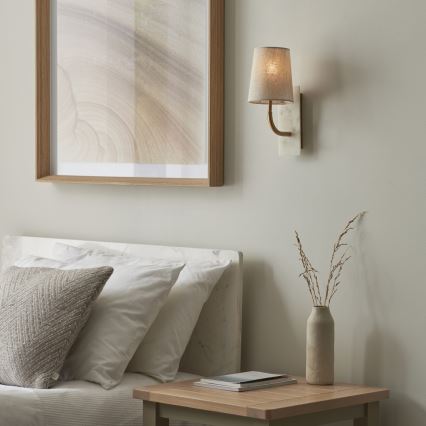 Endon 114202 - Væglampe 1xE14/7W/230V beige/guld