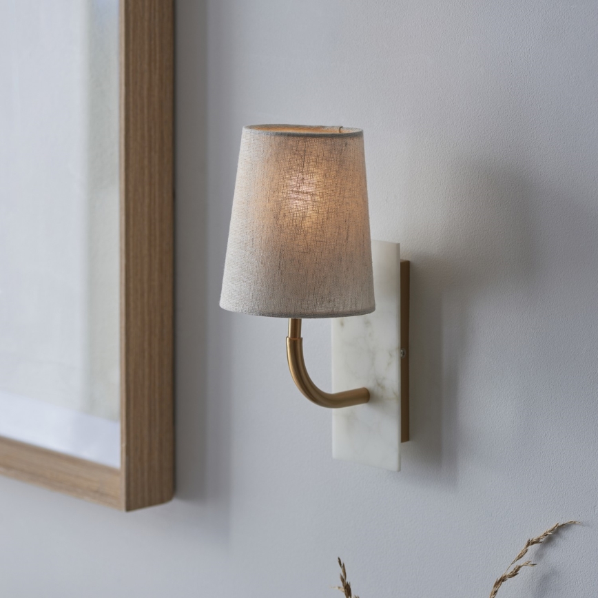 Endon 114202 - Væglampe 1xE14/7W/230V beige/guld