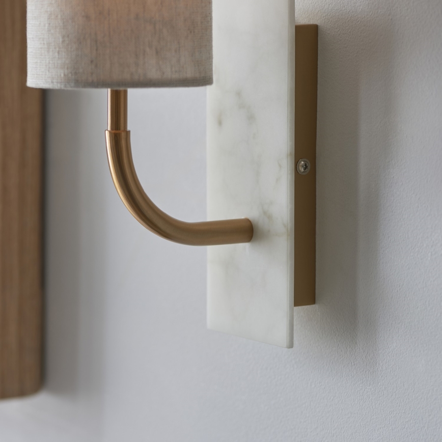 Endon 114203 - Væglampe 1xE14/7W/230V beige/guldfarvet