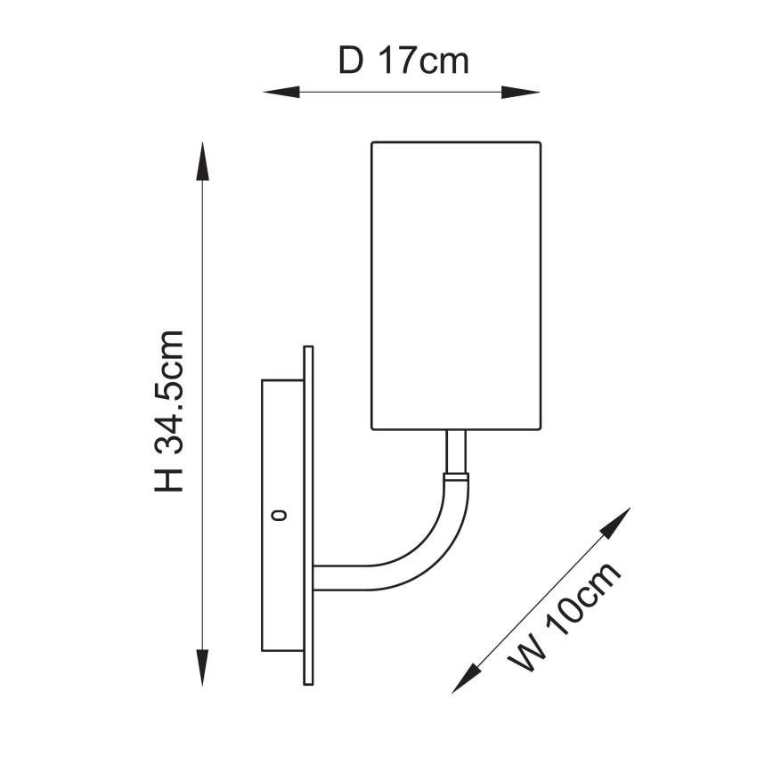 Endon 114203 - Væglampe 1xE14/7W/230V beige/guldfarvet