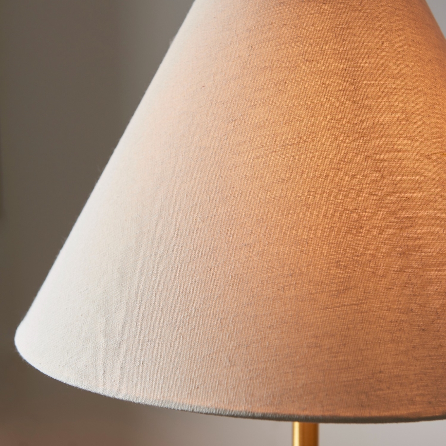 Endon 114209 - Gulvlampe 1xE27/10W/230V beige/guld