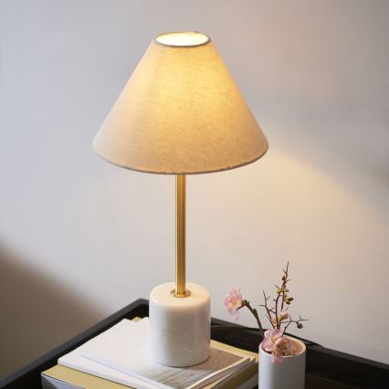 Endon 114211 - Bordlampe 1xE14/7W/230V beige/messing
