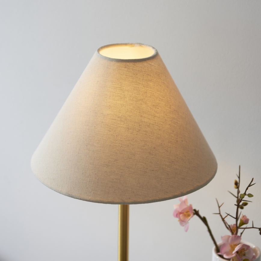Endon 114211 - Bordlampe 1xE14/7W/230V beige/messing
