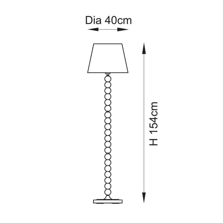 Endon 114667 - Gulvlampe HIGGLEDY 1xE27/10W/230V lyserød
