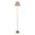 Endon 114785 - LED gulvlampe dæmpbar og genopladelig BURLEY LED/1,5W/5V messing/grå