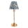 Endon 114796 - LED Bordlampe dæmpbar og genopladelig BURLEY LED/1,5W/5V messing/blå
