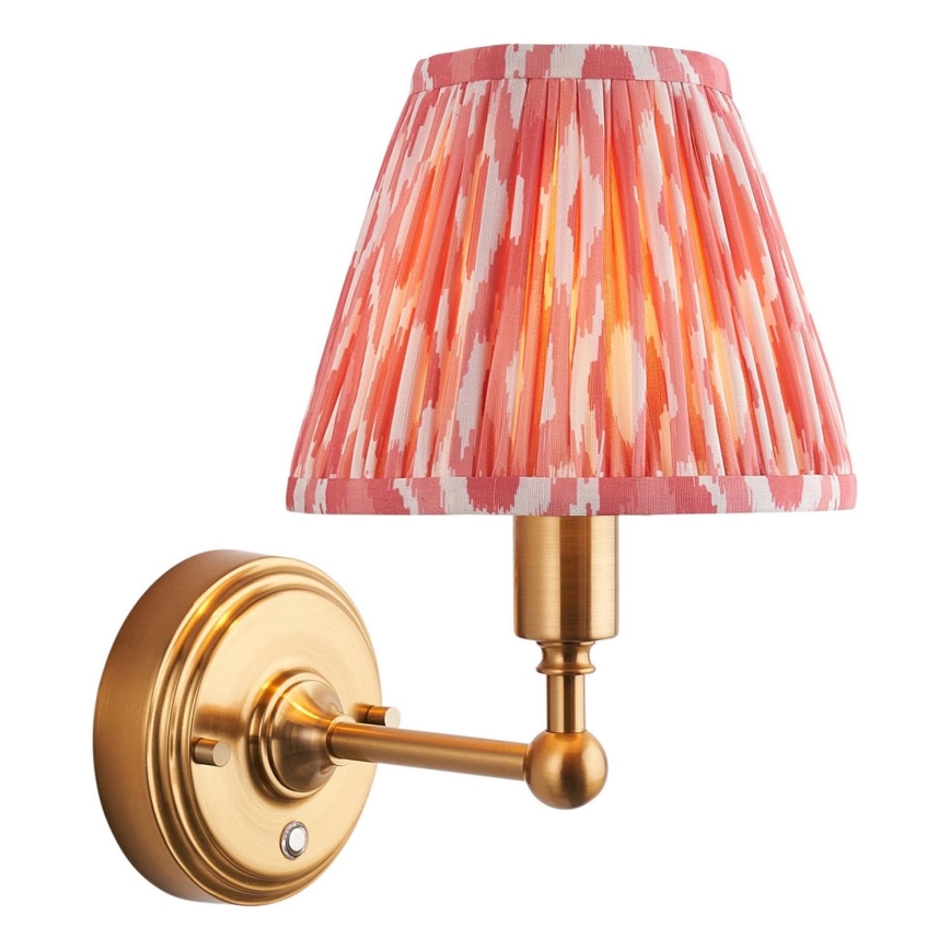 Endon 114817 - LED væglampe dæmpbar og genopladelig BURLEY LED/1,5W/5V 3600 mAh messing/lyserød