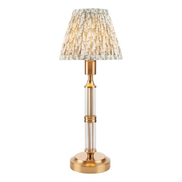 Endon 114838 - LED Bordlampe dæmpbar og genopladelig MORTON LED/1,5W/5V 3600 mAh messing/grøn