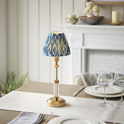 Endon 114846 - LED Bordlampe dæmpbar og genopladelig MORTON LED/1,5W/5V 3600 mAh messing/blå