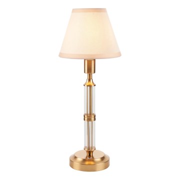Endon 114849 - LED Bordlampe dæmpbar og genopladelig MORTON LED/1,5W/5V 3600 mAh messing/beige