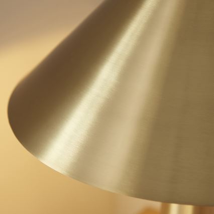 Endon 118685 - Bordlampe ISAK 1xE27/10W/230V gylden