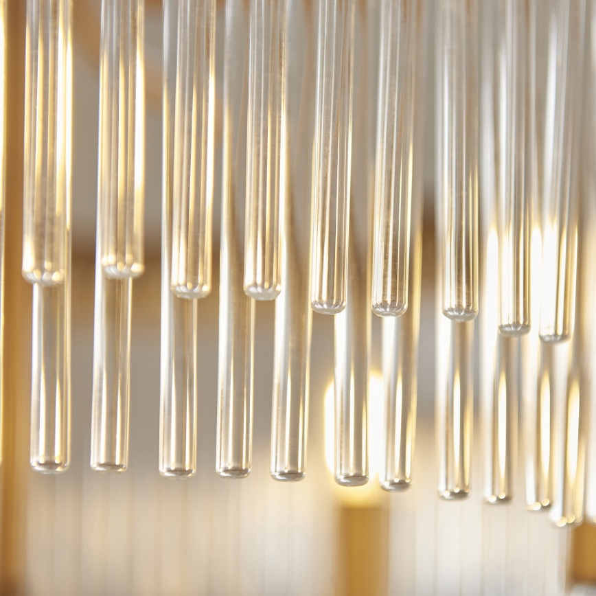 Endon 119110 - Kædeophængt lysekrone CLERMONT 5xE14/6W/230V messing