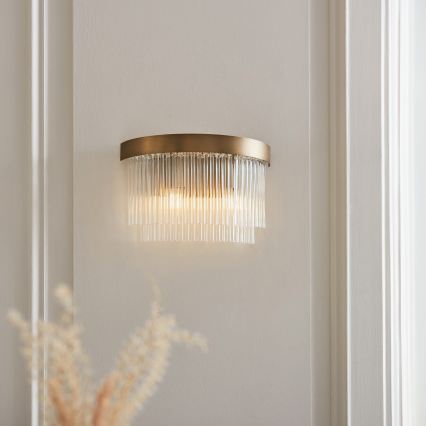 Endon 119125 - Væglampe CLERMONT 2xE14/6W/230V messing