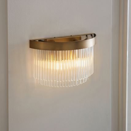 Endon 119125 - Væglampe CLERMONT 2xE14/6W/230V messing