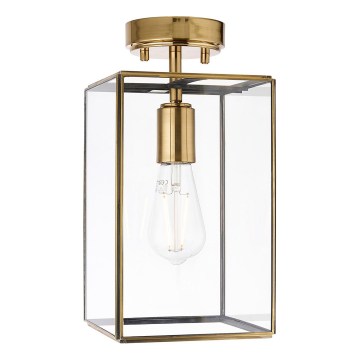 Endon 119143 - Overflademonteret lysekrone HAMMOND 1xE27/10W/230V i messing